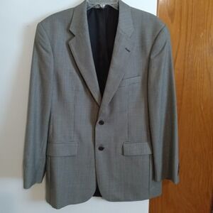 Brooks Brothers 346 Men's Dark Gray Houndstooth Suit Jacket Blazer 100% Wool 40R
